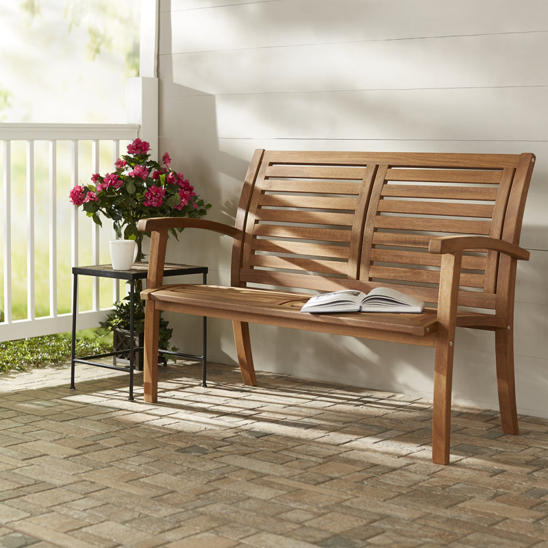 Beachcrest Home Roseland Eucalyptus Garden Bench & Reviews Wayfair